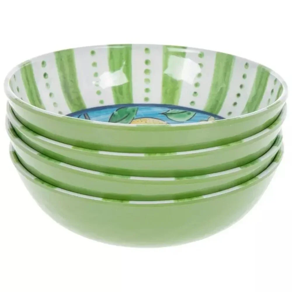 Set of 4 Striped Lemon Bowls NWT